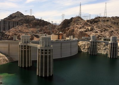 Hoover Dam and Lake Mead from the Arizona side