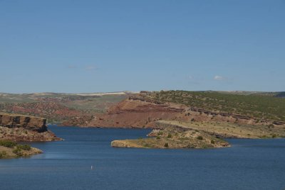 Chugwater formation at Alcova Reservoir