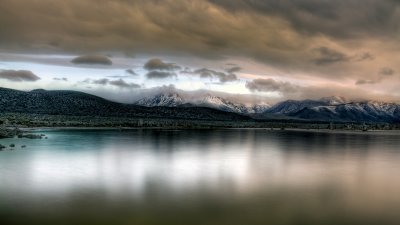 Sunrise at Mono Lake with Overcast Sky