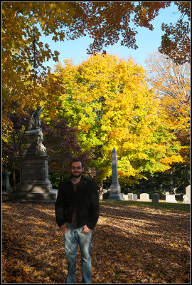 Mike in the Cemetery