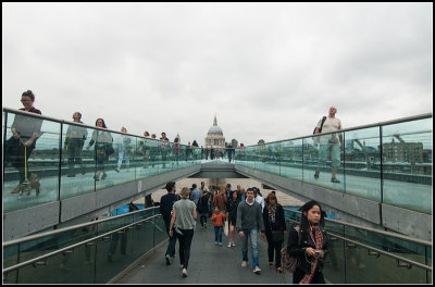 Through the Millennium Bridge