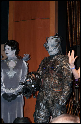 Arachnia and Hirogen Borg