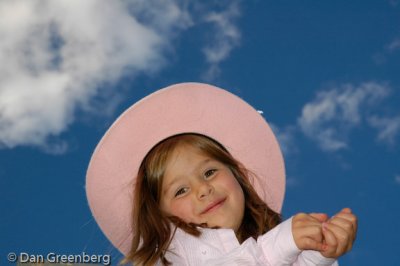 Ava and her pink cowgirl hat