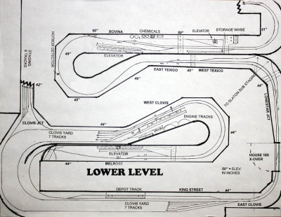 Lower level Track plan