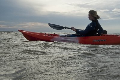 Laura Kayaking Westgate Bay