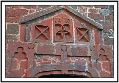 Detail of a house in Collonges la Rouge