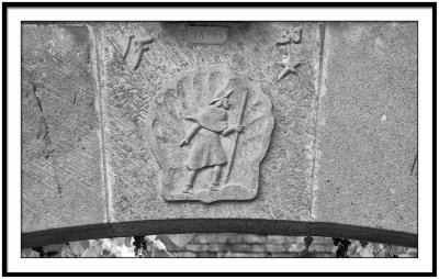 Symbol of the Pilgrims of Saint Jacques de Compostelle in Collonges la Rouge