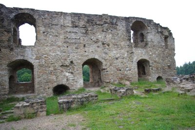 Castle ruins in Koknese