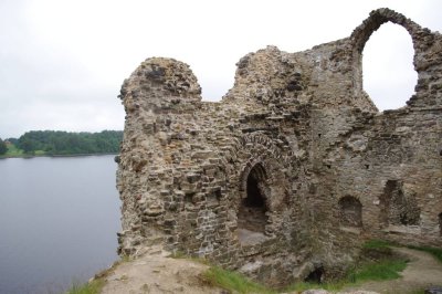 Castle ruins in Koknese