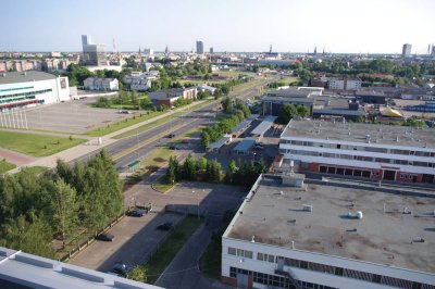 View towards Downtown from DNB banka in Skanstes iela