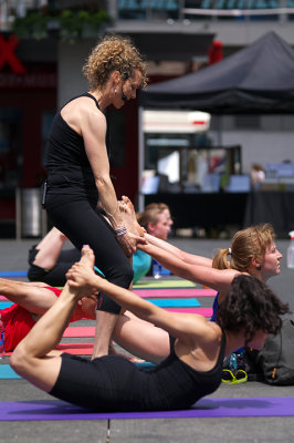 Yoga Day at Dundas Square