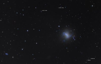 NGC 4214,  labeled