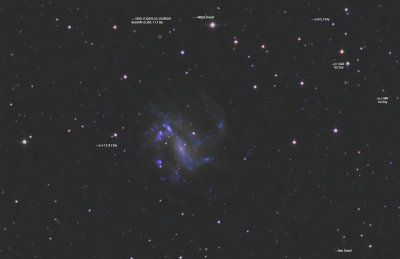 NGC 4395,  labeled