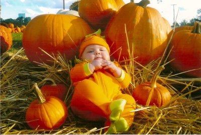 Rylan in punkin patch