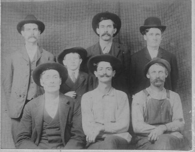 back row: Lee Taylor, Ashley Johnson, John Jackson, Elkin Taylor boy - seated: H A Hammock, Jim Swain, Jim Conner 1903