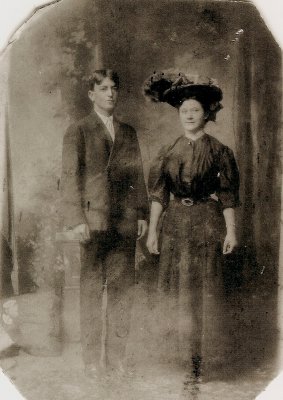 Levy W. Stovall and wife Corine Augusta Welch C.1909