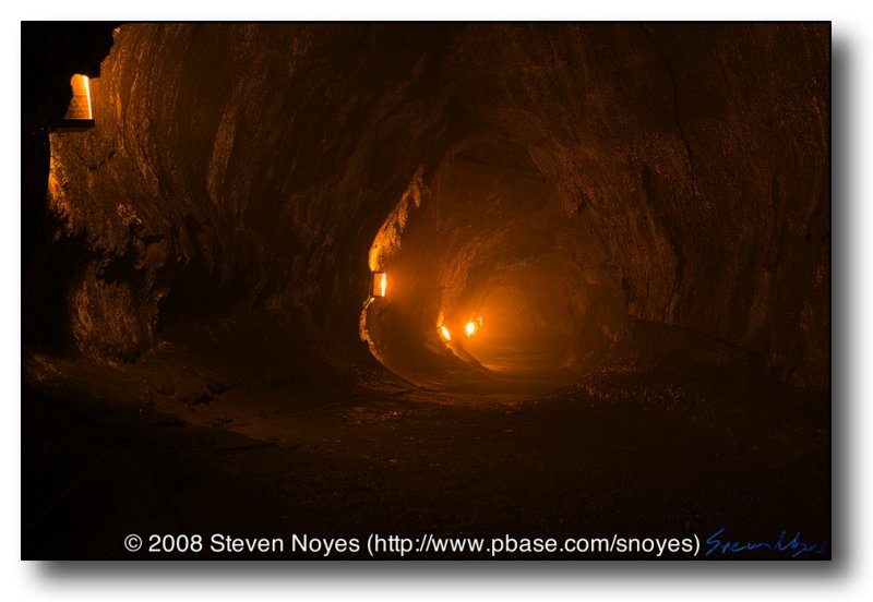 Tube of Fire : Thurston Lava Tube : Hawaii