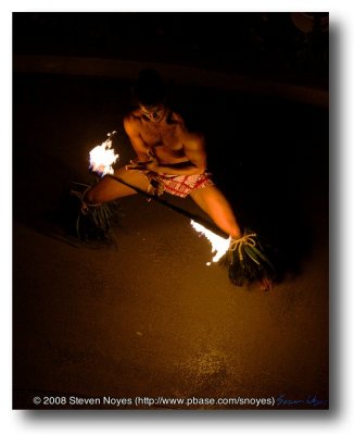 Fire Dance Act : Waikiki Sheraton : Oahu Hawaii