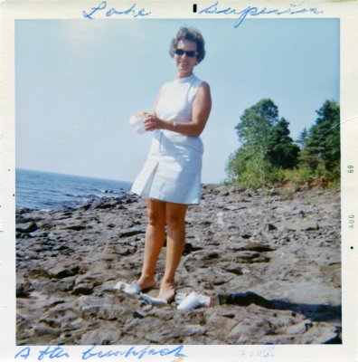 Kathryn at Lake Superior