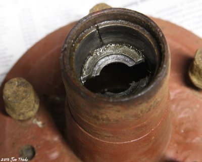 Expanded hub - broken bearing cone