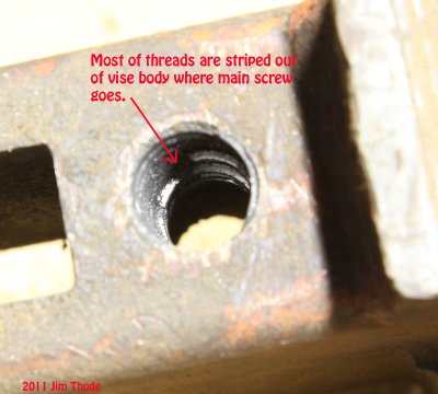 Problem Noted on vise