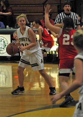 Abby Looks to Pass