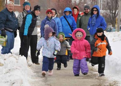 The Little Kids Run Starts