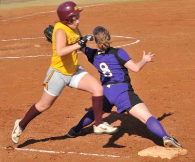 KateC Streeetches and gets the Out