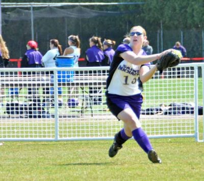 Ashley's Running Catch in CF