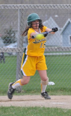 Callie Drops A Bunt