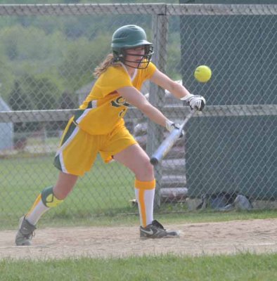 Celsey Drops A Bunt