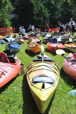 Kayaks Await