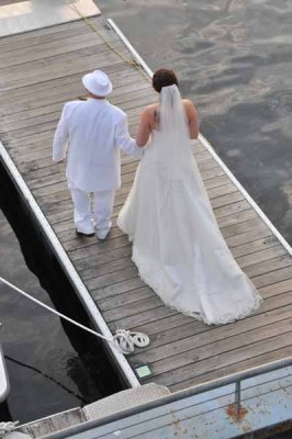 On the pier