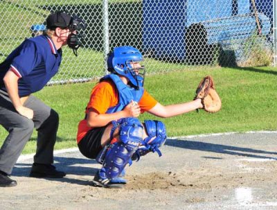 Laura Behind the Plate