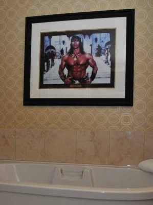 Arnold Over the Jacuzzi