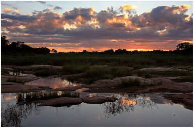 Sunrise over Sabie River