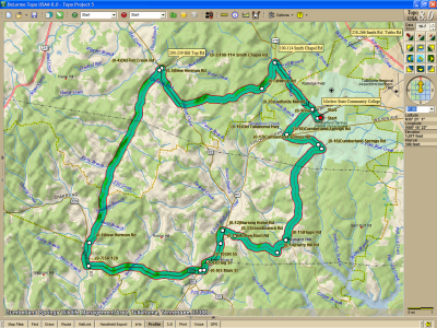 Elk River Valley 100 36 Mile Ride - Map