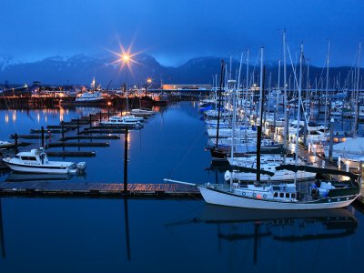 Seward Harbor Night (4-21-09)