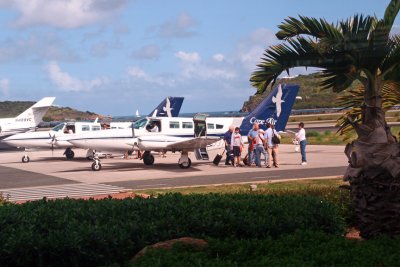Awaiting flight - Beef Island
