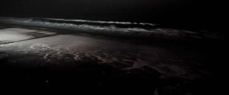 Beach night scene, Newport Beach, Oregon Coast
