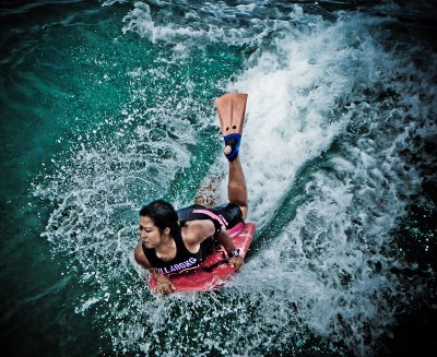 Body Board surfing