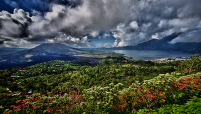 Mount Batur and Lake Batur, Kintamani, Bali