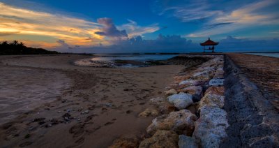 Footprints on Nusa Dua Beach, Bali