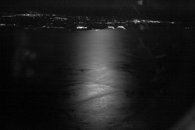 Moon light reflection on the sea