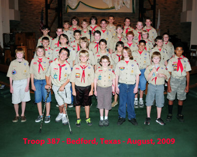 Troop Photo August 2009