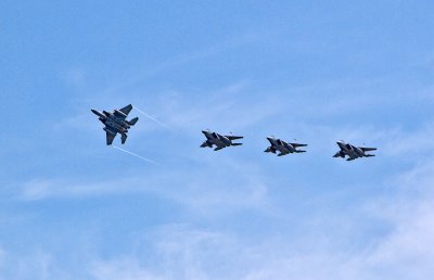 Flight of F-15 Eagles
