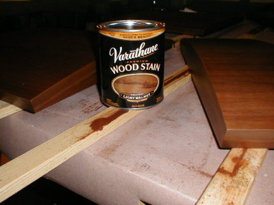 The veneer needed to be stained to match the hardwood pieces.  200305_04.jpg