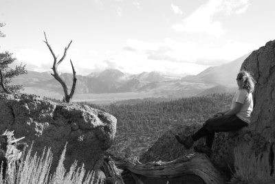 Looking out over the Eastern Sierras