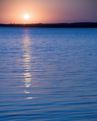 Sunset on Lake Minnewaska, Minnesota