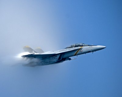 F/A-18 Hornet Two-seater Breaking the Sound Barrier